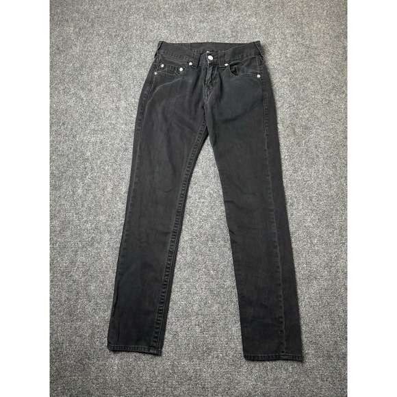 Mens Jeans True Religion Black Skinny Denim Made in Vietnam, Size US 30 - Picture 2 of 7